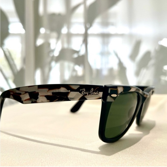 Ray Ban Vintage Wayfarer Street Neat Black Pearl MOP Mosaic Model W… - Picture 1 of 4